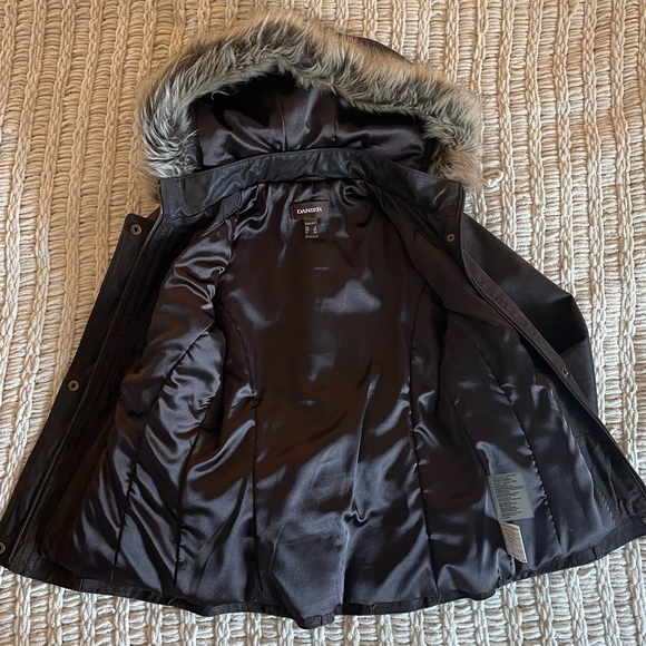 Danier brown leather jacket, 3XS, XXS - Picture 3 of 10